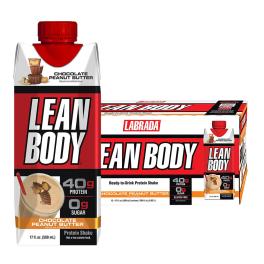   Labrada Lean Body Ready-to-Drink Protein Shake (12 x 500 ml, Čokoládové arašidové maslo)