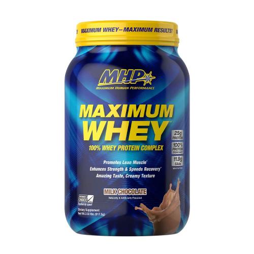 MHP Maximum Whey - 100% srvátkový proteín (918 g, Čokoládové mlieko)