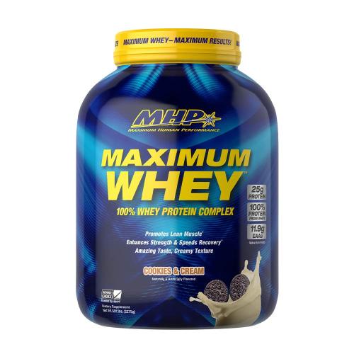 MHP Maximum Whey - 100% srvátkový proteín (2275 g, Čokoládové sušienky a krém)