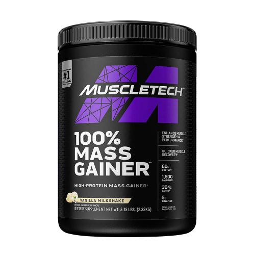 MuscleTech 100% Mass Gainer  (2.3 kg, Vanilkový koktail)