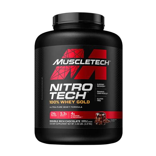 MuscleTech Nitro-Tech 100% Whey Gold (2.27 kg, Dvojitá čokoláda)