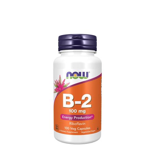 Now Foods Vitamín B2 (riboflavín) 100 mg (100 Kapsula)