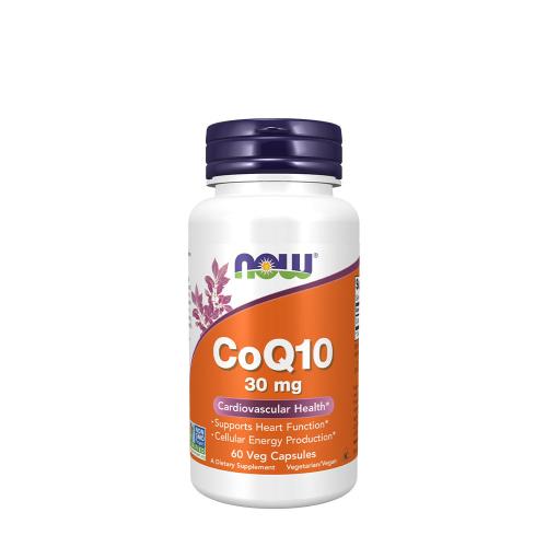 Now Foods CoQ10 30 mg Vegetarián - koenzým Q10 (60 Veg Kapsula)