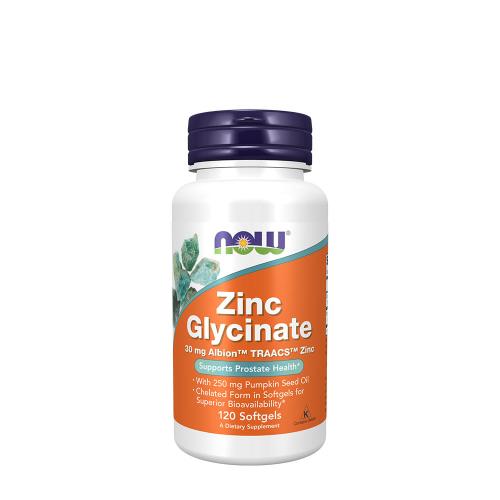 Now Foods Glycinát zinočnatý s tekvicovým olejom (120 Mäkká kapsula)