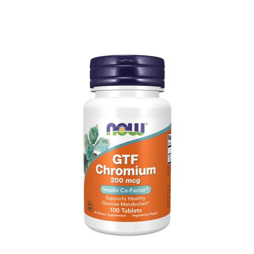 Now Foods GTF Chróm - chelát chrómu bez kvasníc (100 Tableta)