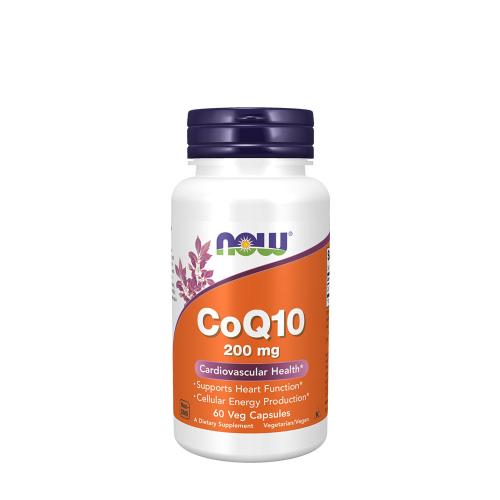 Now Foods CoQ10 200 mg - koenzým Q10 (60 Veg Kapsula)