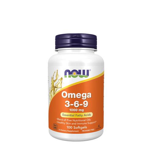 Now Foods Omega 3-6-9 1000 mg (100 Mäkká kapsula)