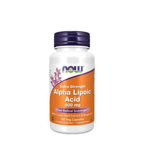 Now Foods Extra silná kyselina alfy-lipoovej 600 mg (60 Veg Kapsula)