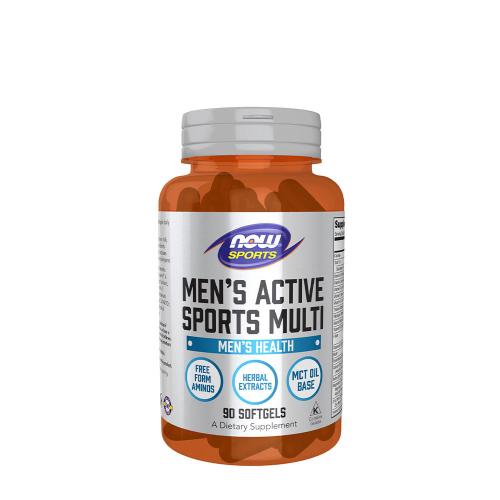 Now Foods Men's Active Sports multivitamín pre mužov (90 Mäkká kapsula)