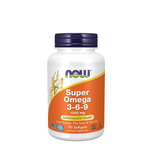 Now Foods Super Omega 3-6-9 1200 mg (90 Mäkká kapsula)