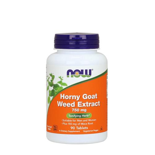 Now Foods Horny Goat Weed Extract  - extrakt z krpčiarky 750 mg (90 Tableta)