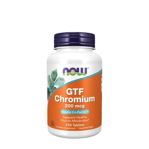 Now Foods GTF Chróm - chelát chrómu bez kvasníc (250 Tableta)