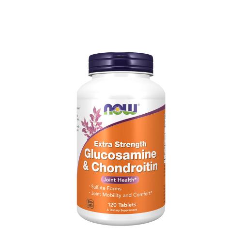 Now Foods Extra silný glukosamín a chondroitín na ochranu kĺbov (120 Tableta)