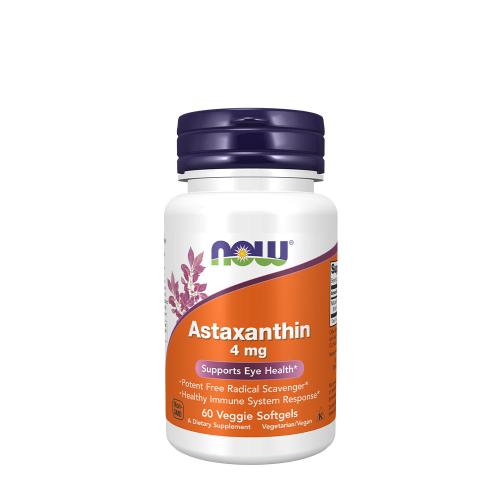 Now Foods Astaxantín 4 mg (60 Veggie Mäkká kapsula)