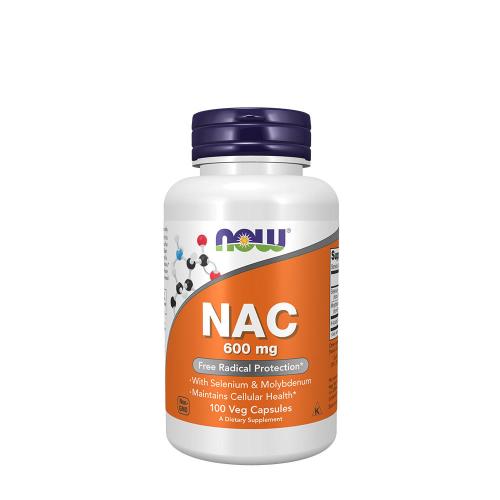 Now Foods NAC - N-acetyl-cysteín 600 mg (100 Veg Kapsula)