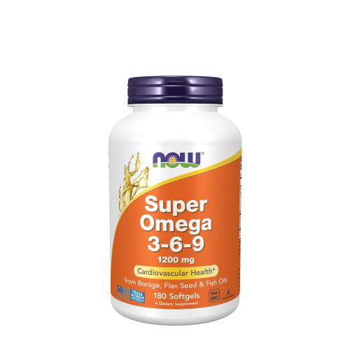Now Foods Super Omega 3-6-9 1200 mg (180 Mäkká kapsula)