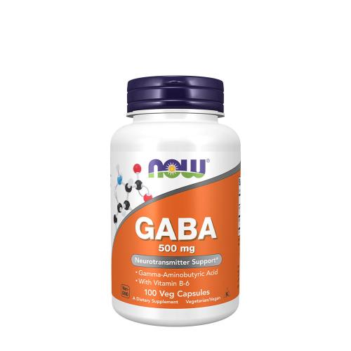 Now Foods Gaba 500 mg - kyselina gama-aminomaslová (100 Veg Kapsula)