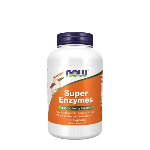 Now Foods Super enzýmy - zmes tráviacich enzýmov (180 Kapsula)