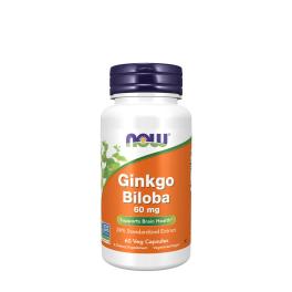   Now Foods Ginkgo Biloba - extrakt z papradia 60 mg (60 Veg Kapsula)