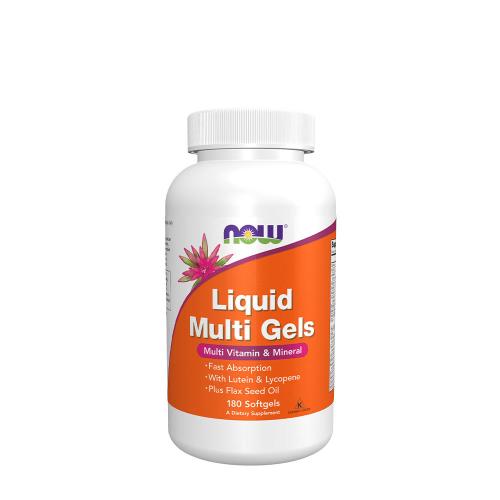 Now Foods Liquid Multi Gels - Rýchlo vstrebateľný multivitamín (180 Mäkká kapsula)