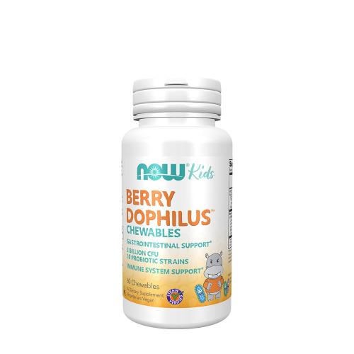 Now Foods BerryDophilus™ - Probiotické žuvacie tablety pre deti (60 Žuvacia tableta)