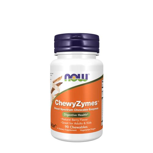 Now Foods ChewyZymes™ Tráviaci enzým  (90 Žuvacia tableta)