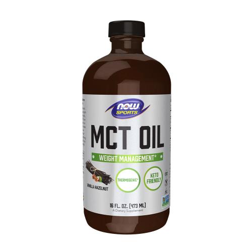 Now Foods Olej MCT (473 ml, Vanilkový lieskový orech)