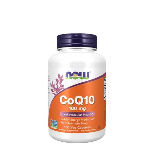 Now Foods CoQ10 100 mg s hlohom  (180 Veg Kapsula)
