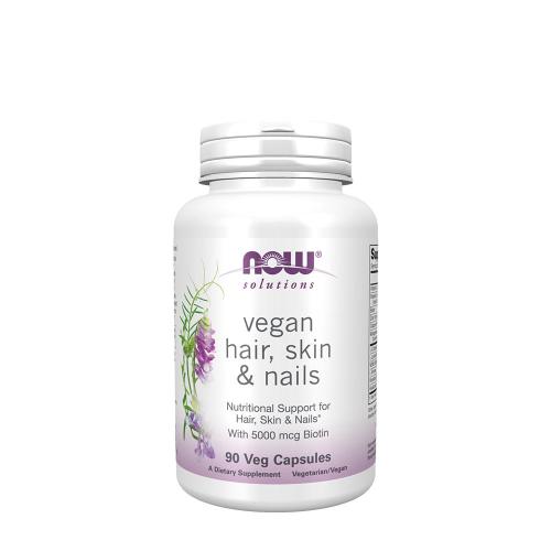 Now Foods Vegan vitaminy na vlasy, pokožku a nechty (90 Veg Kapsula)