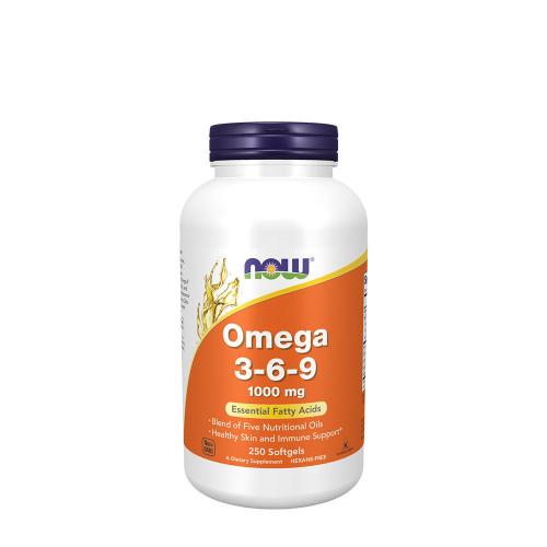 Now Foods Omega 3-6-9 1000 mg (250 Mäkká kapsula)