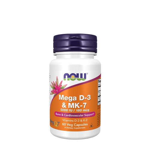 Now Foods Mega D-3 a MK-7 (60 Veg Kapsula)