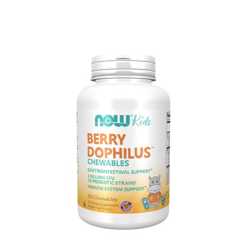 Now Foods BerryDophilus™ - Probiotické žuvacie tablety pre deti (120 Žuvacia tableta)