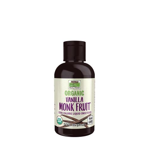 Now Foods Organické sladidlo z mníchovského ovocia  - Organic Liquid Monk Fruit   (53 ml, Vanilka)