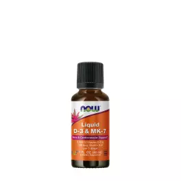 Now Foods Tekutý vitamín D a MK7 Vitamín K2  (30 ml)