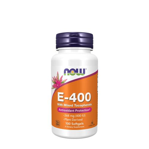 Now Foods Vitamín E-400 so zmesou tokoferolov  (100 Mäkká kapsula)