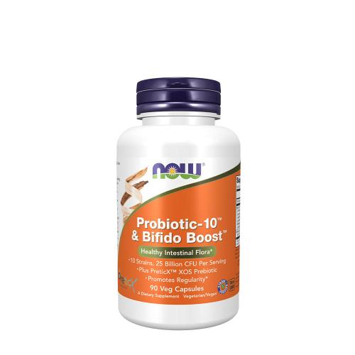 Now Foods Probiotické kapsule Probiotic-10 & Bifido Boost (90 Veg Kapsula)