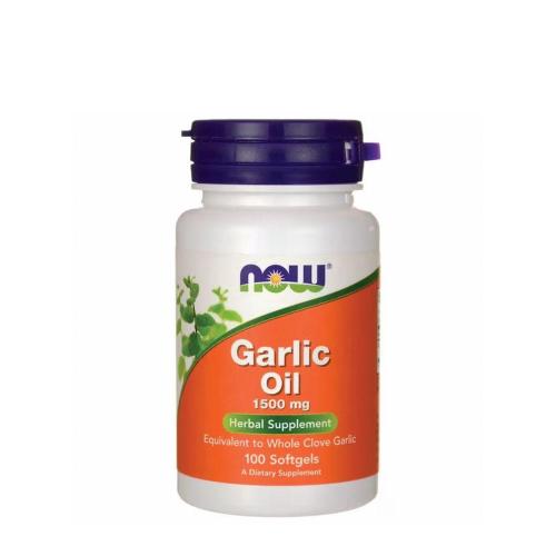Now Foods Cesnakový olej 1500 mg  - Garlic Oil 1500 mg  (100 Mäkká kapsula)