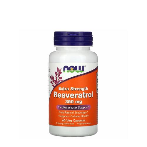 Now Foods Resveratrol s extra silou 350 mg - Resveratrol Extra Strength 350 mg (60 Kapsula)