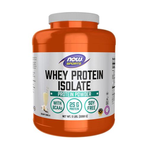 Now Foods Izolát srvátkového proteínu - Whey Protein Isolate (2268 g, Krémová vanilka)