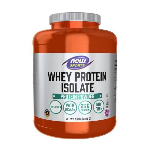 Now Foods Izolát srvátkového proteínu - Whey Protein Isolate (2268 g, Bez príchute)