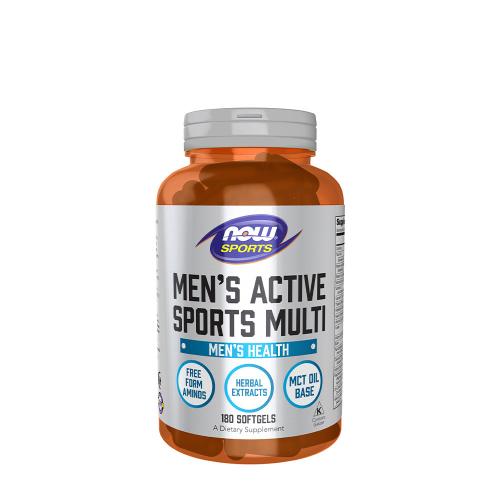 Now Foods Men's Active Sports multivitamín pre mužov (180 Mäkká kapsula)