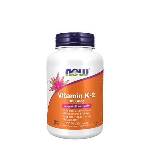 Now Foods Vitamín K2 100 mcg (250 Veg Kapsula)