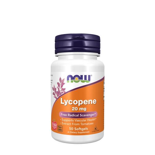 Now Foods Lycopene 20 mg (50 Mäkká kapsula)