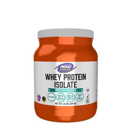 Now Foods Izolát srvátkového proteínu - Whey Protein Isolate (544 g, Bez príchute)