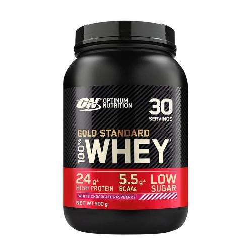 Optimum Nutrition Gold Standard 100% Whey™ - Gold Standard 100% Whey™ (900 g, Biela čokoláda a malina)
