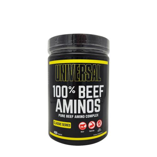 Universal Nutrition 100% Beef Aminos™ - Aminokyseliny z hovädzieho izolátu (400 Tableta)