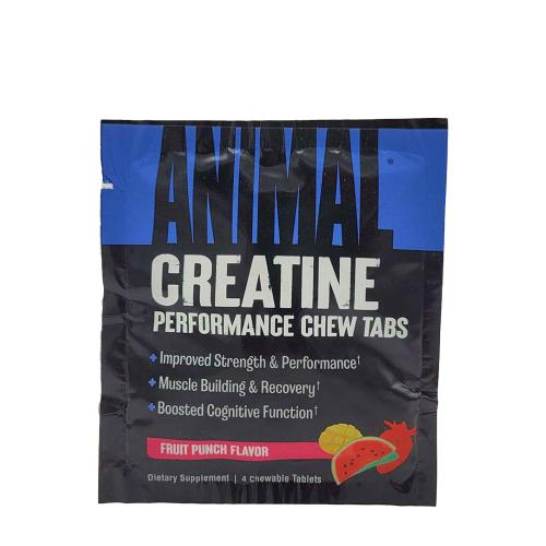 Universal Nutrition Animal Creatine Chews (4 žuvacie tablety, Ovocný punč)