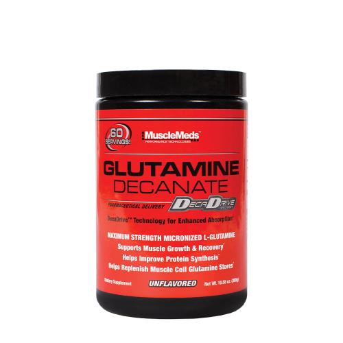 MuscleMeds Glutamín dekanát - rýchlo vstrebateľný glutamínový prášok (300 g, Bez príchute)