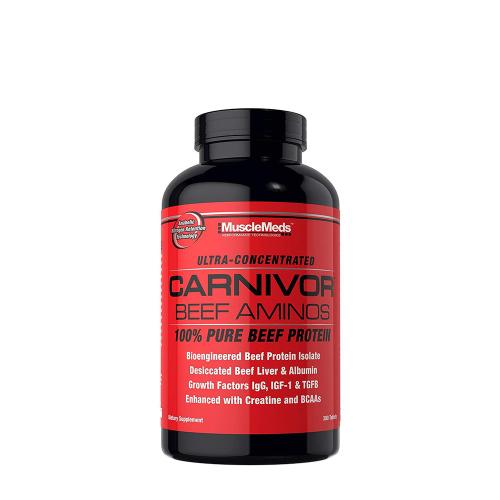 MuscleMeds Carnivor™ Beef Aminos - koncentrovaná aminokyselina z hovädzieho mäsa (300 Tableta)