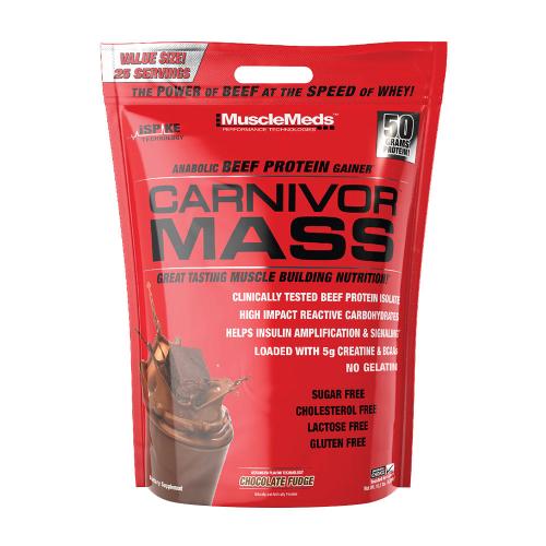 MuscleMeds Carnivor™ Mass - objemový prípravok na báze hovädzích bielkovín (4850 g, Čokoládový fondán)